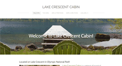 Desktop Screenshot of lakecrescentcabin.com